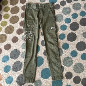 Adorable green pants/jeans from Anthropologie!